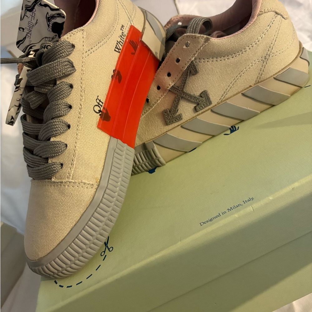 Off-White Beige Sneakers